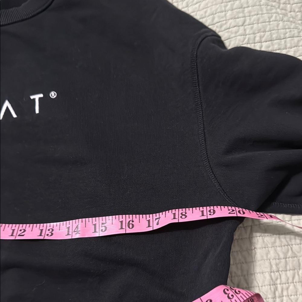 Monat Women's Black Cropped Sweatshirt - Picture 4 of 8